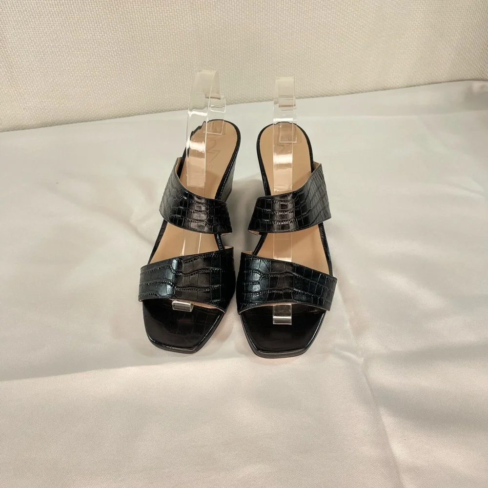 Naturalizer 27 Edit Womens Vennice Leather Sandals Black. Size 9 Like Ne…